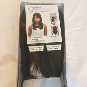 Brand new 20 inch black and brown wig